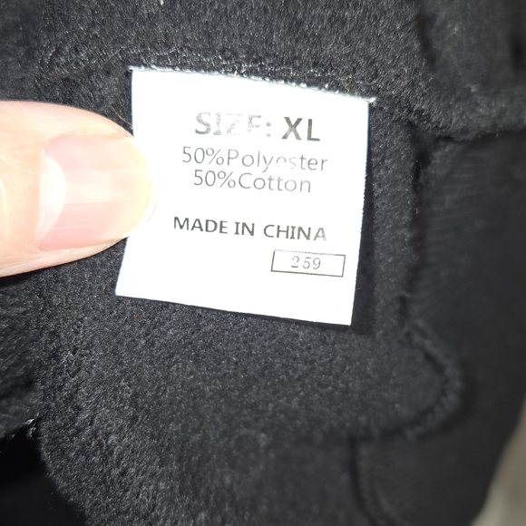 Women's Black Hooded Sweatshirt Oversized XL Unknown Label From‎ Online Bouquet - Picture 3 of 10